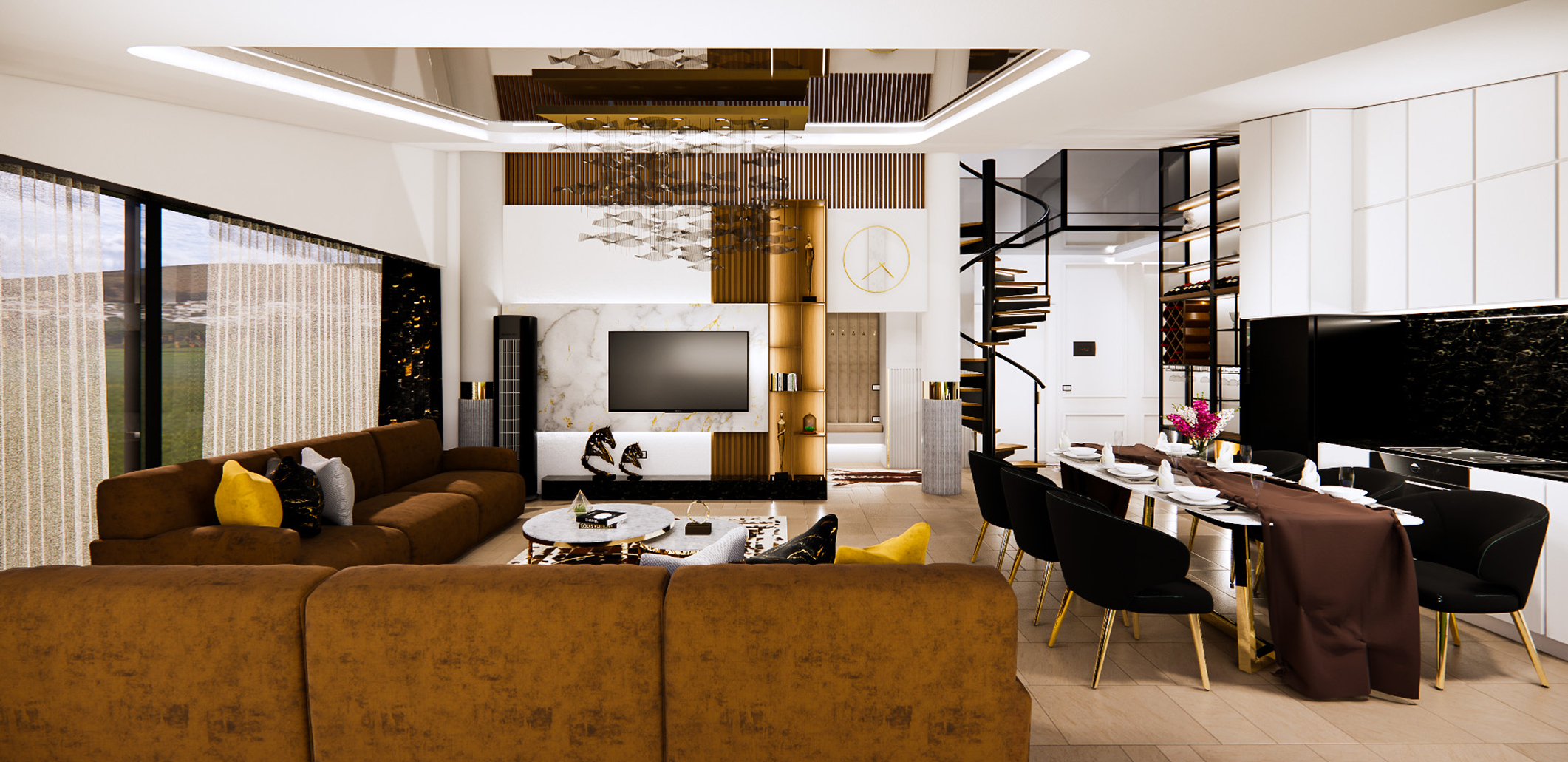 Shkoder Residence interior detail