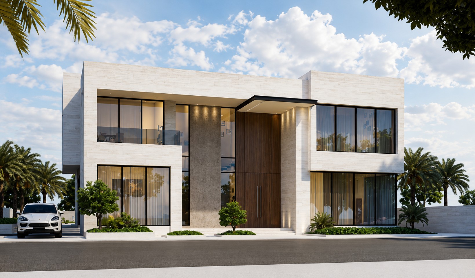 Front elevation of the Private Villa